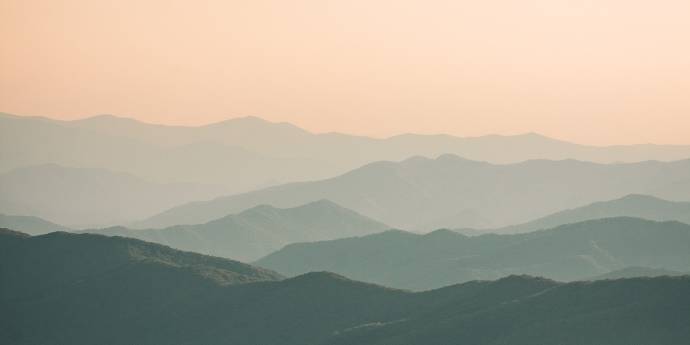 distant hills sunset