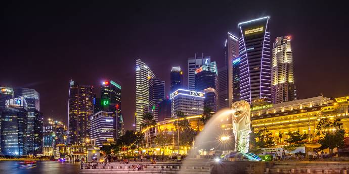 Dragon in Singapore harbour