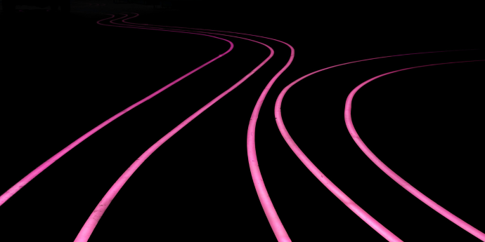 Pink lines black background